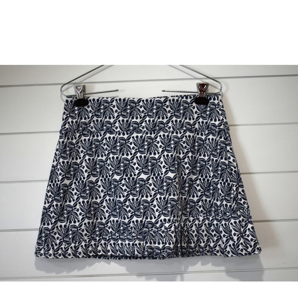 Sigrid Olsen Skort Sz Medium Golf Tennis Pleated Ruffle Mini Resort Active Fit